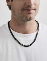 Cudworth Matte Black Stainless Steel Necklace
